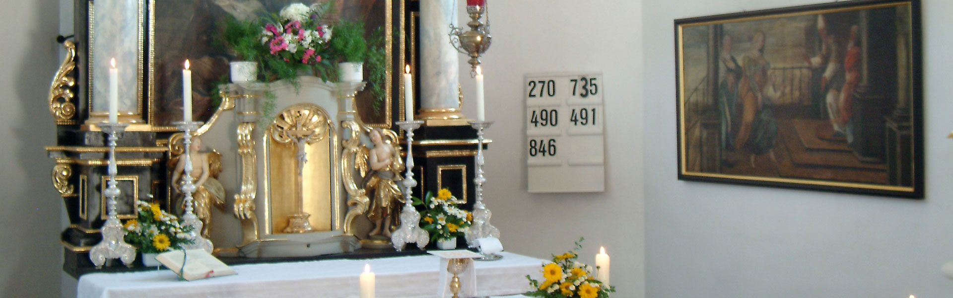 Kapelle St. Elisabeth, Kaltenberg - Altar