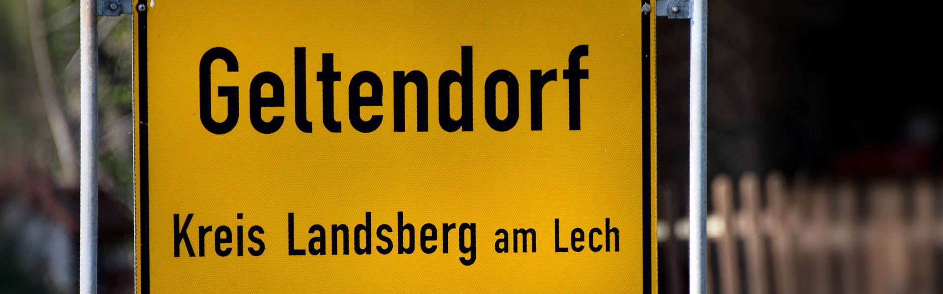 Ortsschild Geltendorf