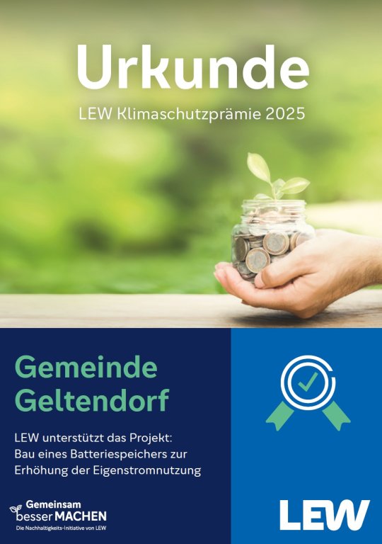 Urkunde_Klimaschutzprämie_2025_LEW